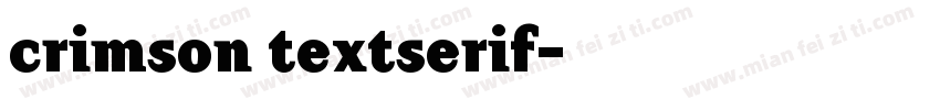 crimson textserif字体转换